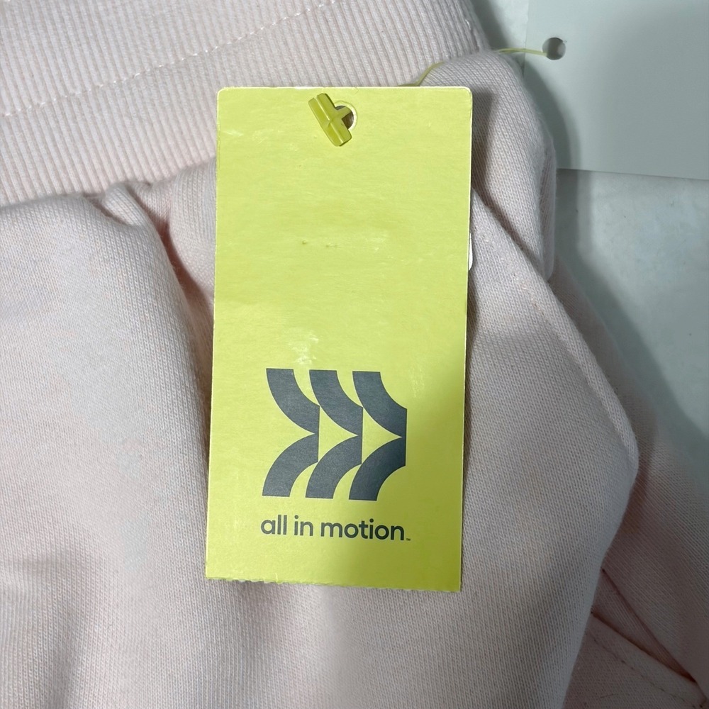 All in Motion Women Active Comfort Shorts Pink High Rise Fleece S 4-6 Athleisure - Picture 6 of 12